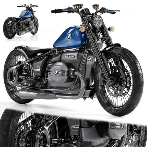 Мотоцикл BMW R18 Bobber 3D модель