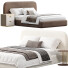 Cama y mesitas de noche High Fashion Home Marlene - Zikkoo