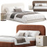 Cama y mesitas de noche High Fashion Home Marlene - Zikkoo