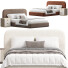 Cama y mesitas de noche High Fashion Home Marlene - Zikkoo