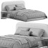 Cama y mesitas de noche High Fashion Home Marlene - Zikkoo
