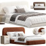 Cama y mesitas de noche High Fashion Home Marlene - Zikkoo