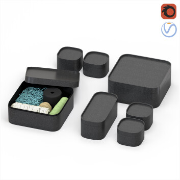 Органайзер Black Plastic Sewing Kit