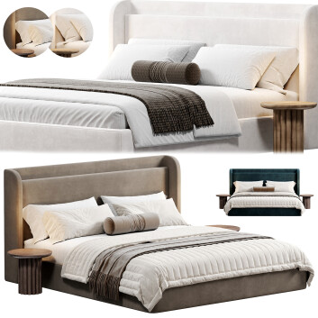 Cama y mesitas de noche Stylish Club Porto