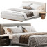Кровать и тумбочки Minotti Roger - Zikkoo