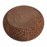 Taburete Burnt Chiseled Wood Round by MIX - Kudim