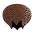 Taburete Burnt Chiseled Wood Round by MIX - Kudim