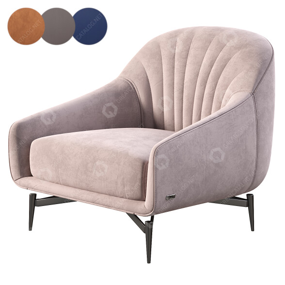 Armchair Natuzzi Editions Felicita 3D model