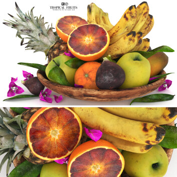 Fruits  Tropical 3D model