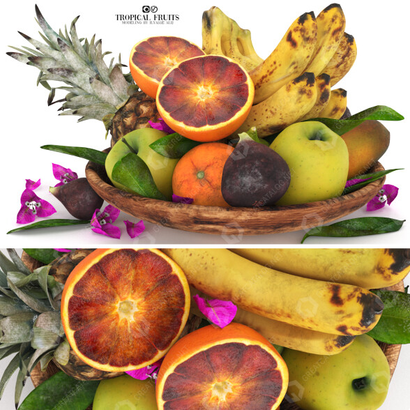 Fruits Tropical 3D model