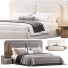 Bed and Bedside Tables Soft Felini Beige - Zikkoo