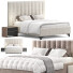 Кровать и тумбочки Eichholtz Headboard Ditmar - Secretive 3d design
