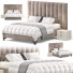Кровать и тумбочки Eichholtz Headboard Ditmar - Secretive 3d design