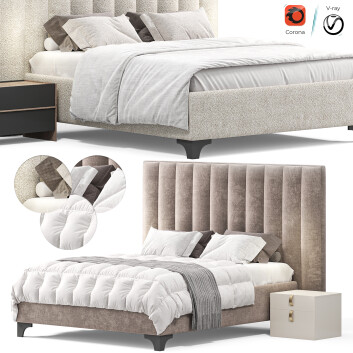 Ліжко та тумбочки Eichholtz Headboard Ditmar