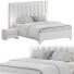 Кровать и тумбочки Eichholtz Headboard Ditmar - Secretive 3d design