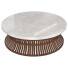 Stolik kawowy White Marble & Iron Hourglass by MIX - Kudim