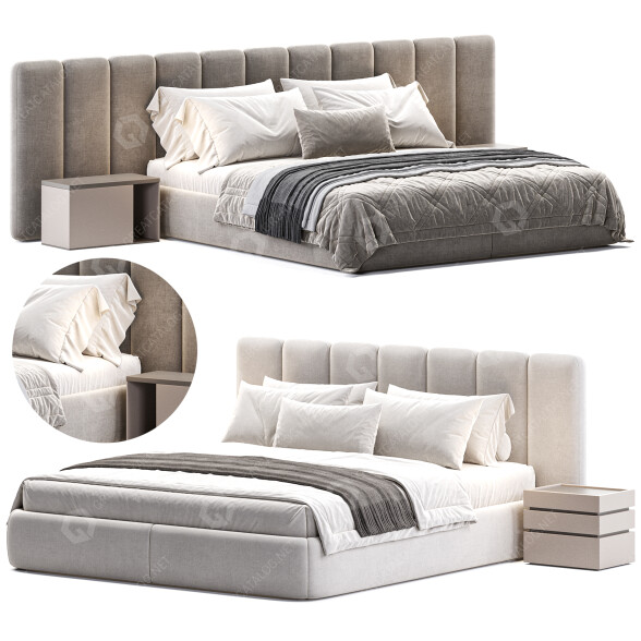 Beds and Bedside Tables The High Wall Velalla 3D model