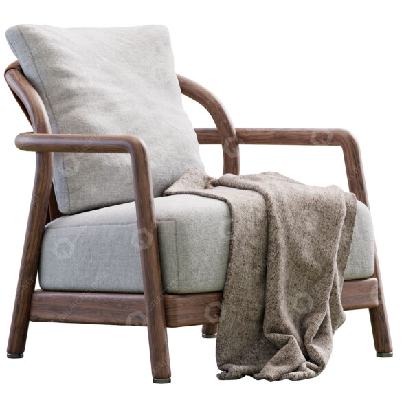 Armchair Flexform Alison 3D model