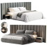 Cama y mesitas de noche Gallotti&Radice Yuki - babarikograf