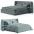 Cama y mesitas de noche Bonaldo Basket - babarikograf