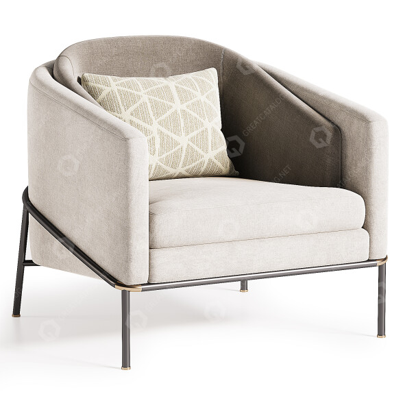 Sessel Minotti Fil Noir 3D-Modell