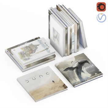 Libros  Set of Avatar Dune Miyazaki Modelo 3D