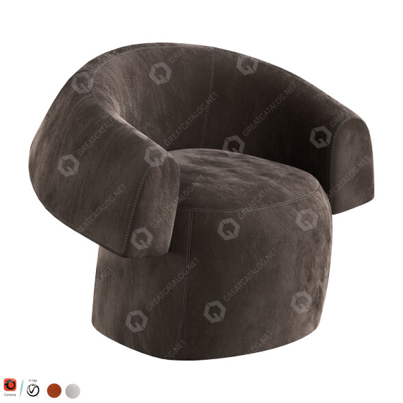 Крісло Moroso Ruff 3D модель