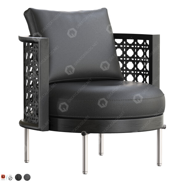 Крісло Minotti Torii Nest 3D модель