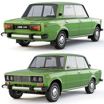 Voiture  Lada 2106 1976 by VAZ Modèle 3D