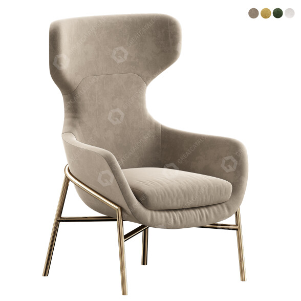 Sillón Giulio Marelli Brera High Modelo 3D