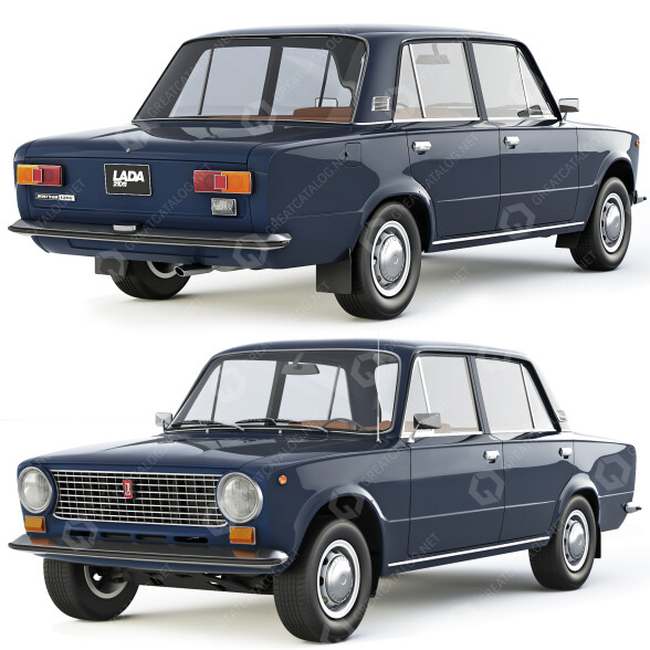 Auto Lada Zhiguli 21011 1974 by VAZ 3D-Modell