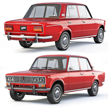Автомобіль Lada 2103 1972  by VAZ 3D модель