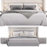 Cama y mesitas de noche High Fashion Home Emmit - Theorema