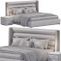 Cama y mesitas de noche High Fashion Home Emmit - Theorema