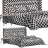 Cama y mesitas de noche High Fashion Home Emmit - Theorema