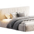 Cama Casaspace Icnoyotl Suede Fabric Rectangular Headboard Modern - Obidov3d