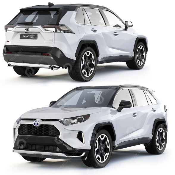 Voiture Toyota RAV4 Prime 2021 modèle 3D