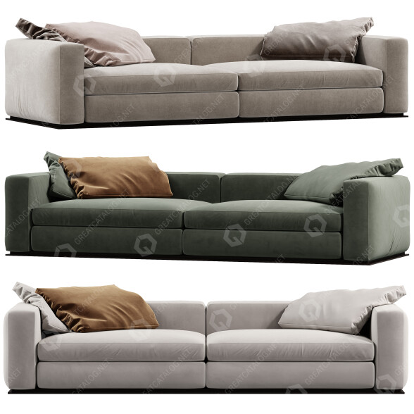 Диван Minotti Leonard 3D модель