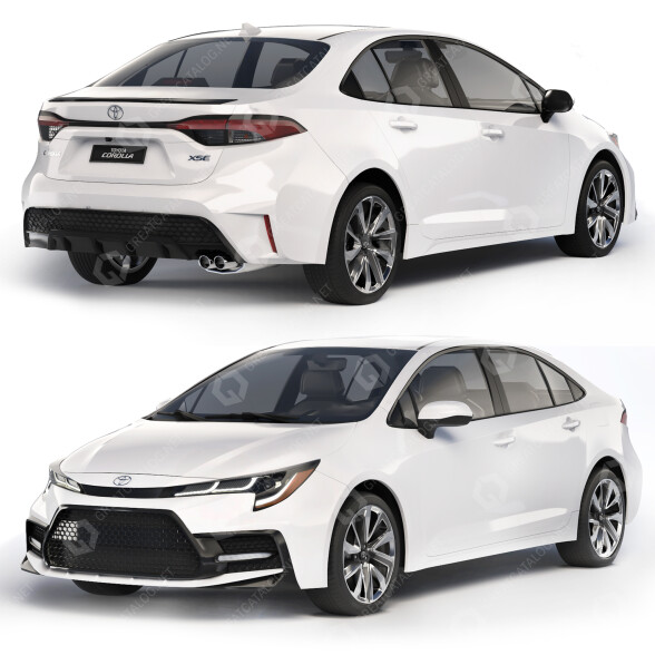 Auto Toyota Corolla XSE 2020 3D-Modell
