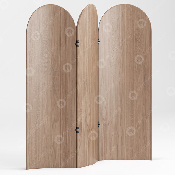 Перегородка Zeitraum Wood Veneer Screen 3D модель