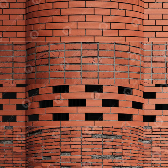 Cegły Wall 010 model 3D