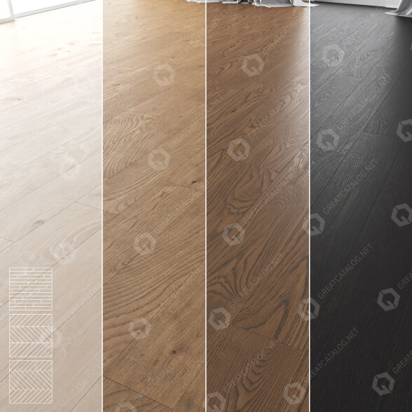 Parkiet Wood Floor Set 01 model 3D