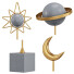 Estatuillas Sun Moon and Planet Decorations - Adamari