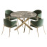 Table et chaises Litfad Metal Solid Back Arm and Alice - HenMat