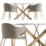 Table et chaises Litfad Metal Solid Back Arm and Alice - HenMat