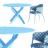 Table et chaises Litfad Metal Solid Back Arm and Alice - HenMat