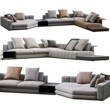 Диван Minotti Freeman Seating System 3D модель