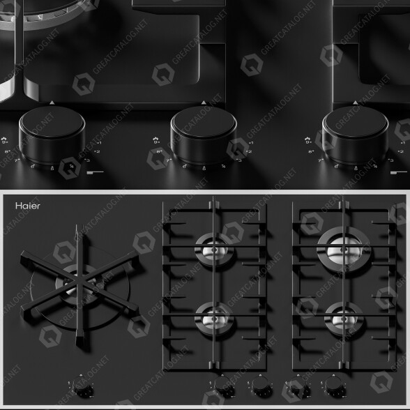 Hob Cooktop 02 modèle 3D