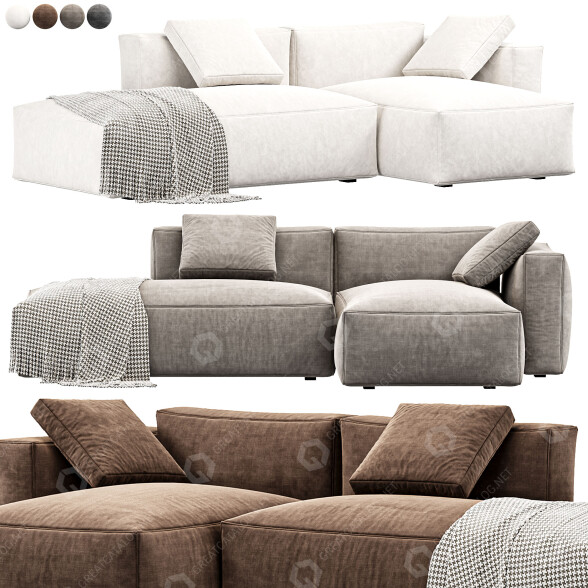 Sofa Hay Mags Soft Lounge 3D model