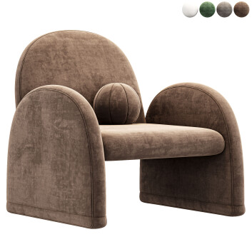 Fauteuil  High Fashion Home Nicola Modèle 3D